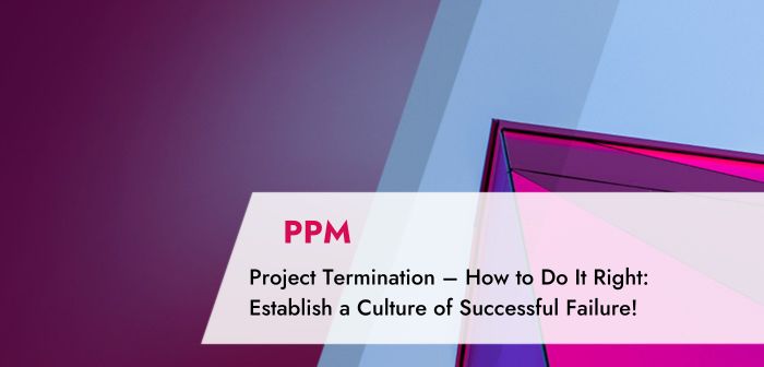 Project Termination: Establish a Culture of Successful Failure