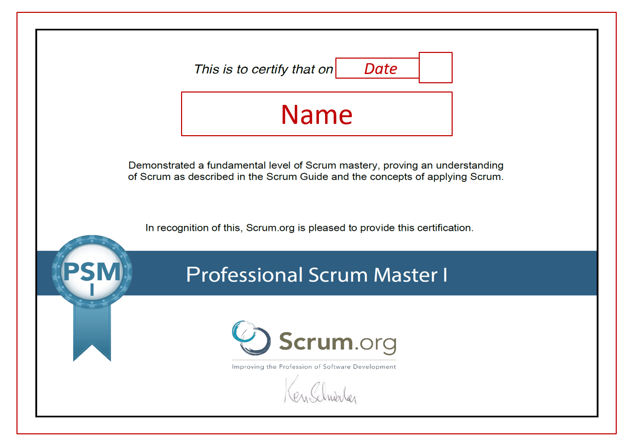 agile project management certifications – PSM I by Scrum.org
