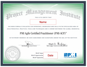 agile project management certifications – PMI-ACP certificate