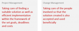 project management trends – The difference between project and change management