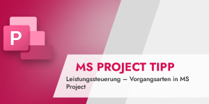 Leistungssteuerung – Vorgangsarten in MS Project (MS Project Tipp)