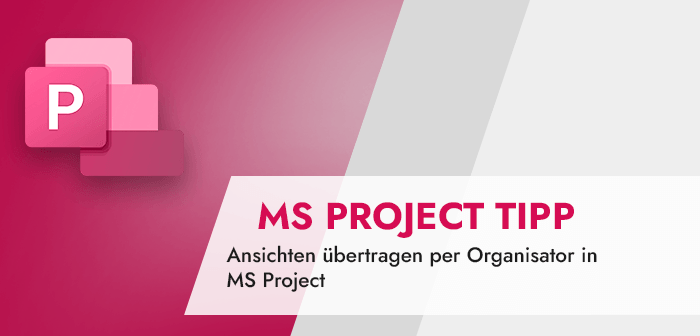 Ansichten übertragen per Organisator in MS Project (MS Project Tipp)