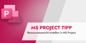 Ressourcenansicht erstellen in MS Project (MS Project Tipp)