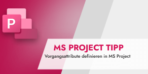 Vorgangsattribute definieren in MS Project