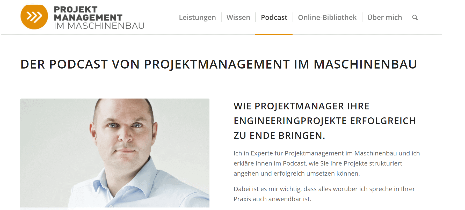 Projektmanagement-Podcasts Projektmanagement im Maschinenbau