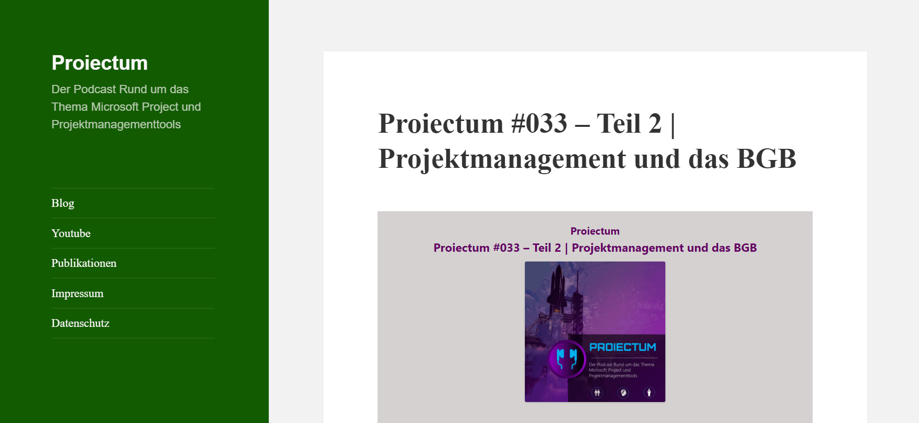 Projektmanagement-Podcasts Projectum