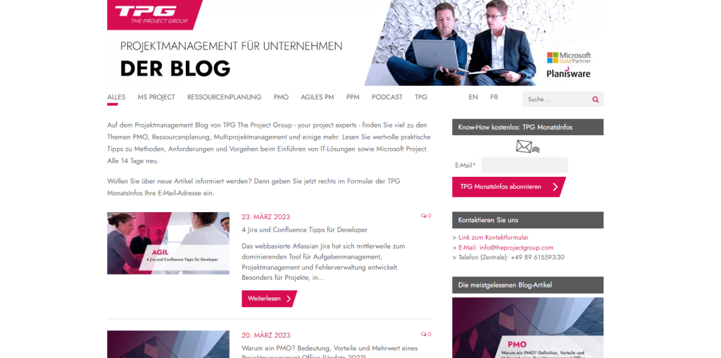 Projektmanagement-Blogs Projektmanagement – Der Experten-Blog