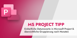 MS Project Datumsformat ändern und Gruppierung