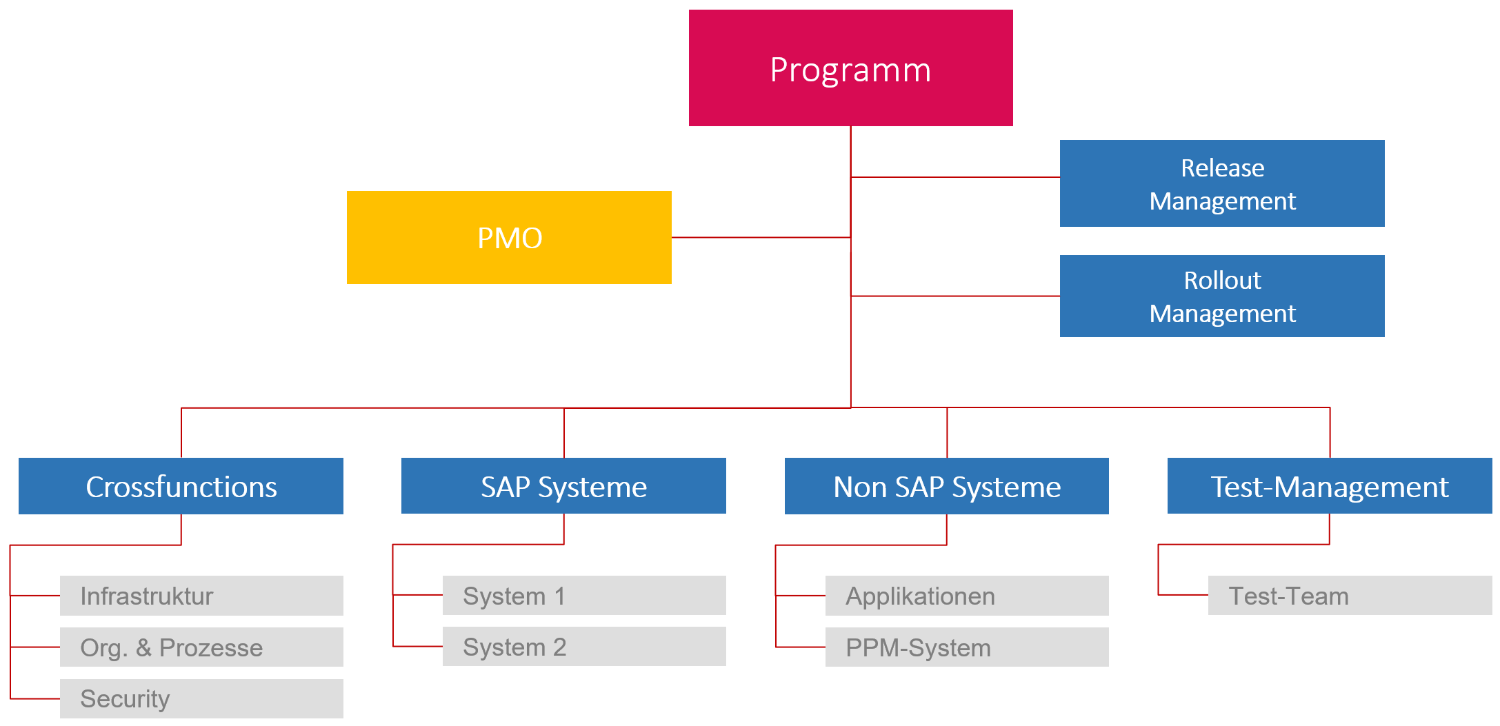 Struktur im Programmmanagement eines IT-Programms