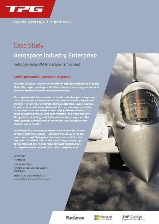 Case Study Aerospace Planisware Migration