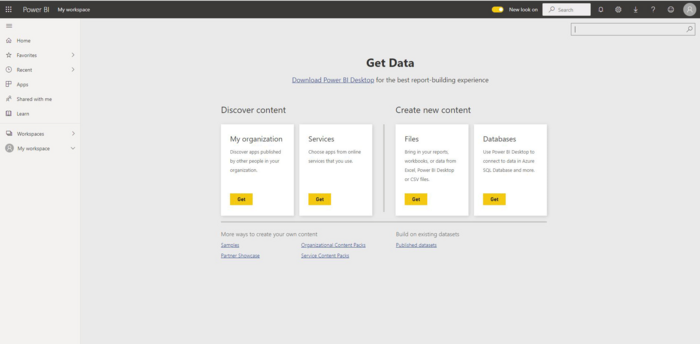 Different data sources for Power BI