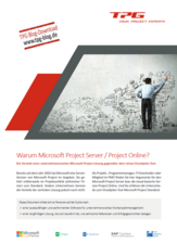 Warum MS Project Server / Project Online